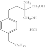 Fingolimod Hydrochloride or Fingolimod HCl Structure